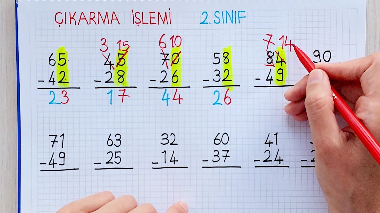 2.SINIF ÇIKARMA İŞLEMİ_ Onluk Bozma Gerektiren ve Gerektirmeyen İşlem Nasıl Ayırt Edilir❓️#çıkarma