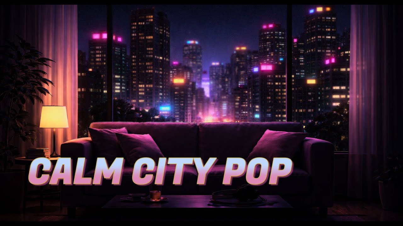 Late Night Calm City Pop | Cozy City Ambience