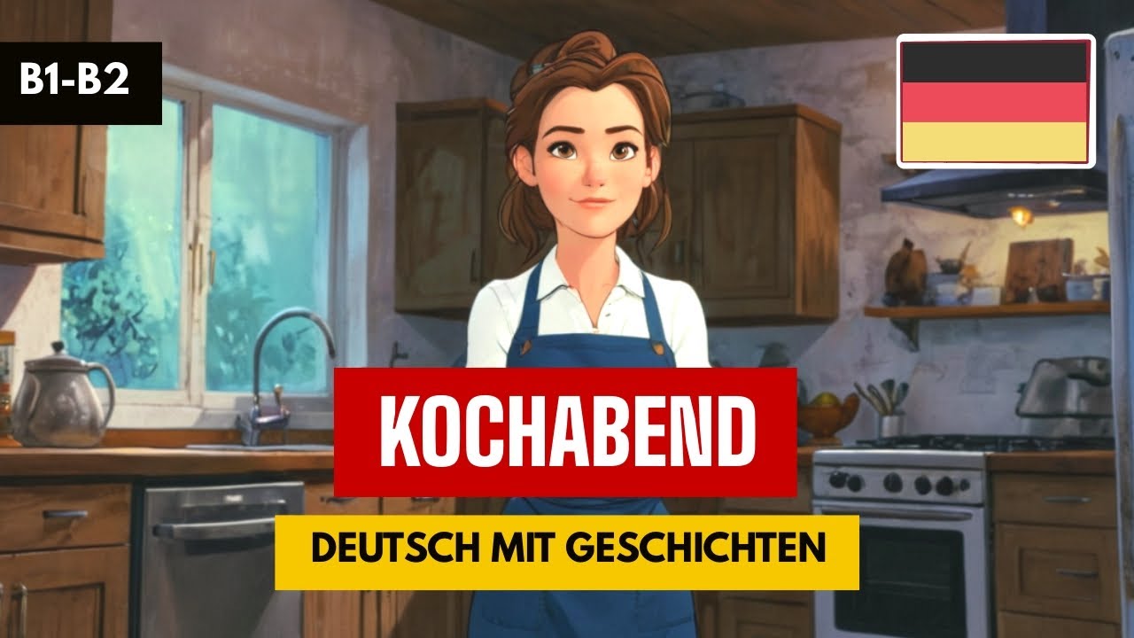 😋🍽️ Deutsch mit Geschichten (B1-B2) || Ein unerwarteter Kochabend!