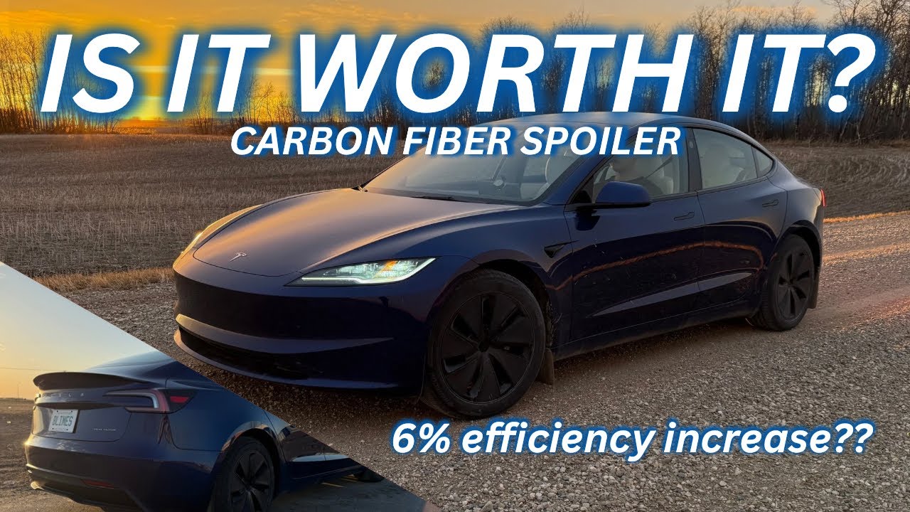 Does a Carbon Fiber Spoiler INCREASE Range on my Tesla Model 3 Highland?