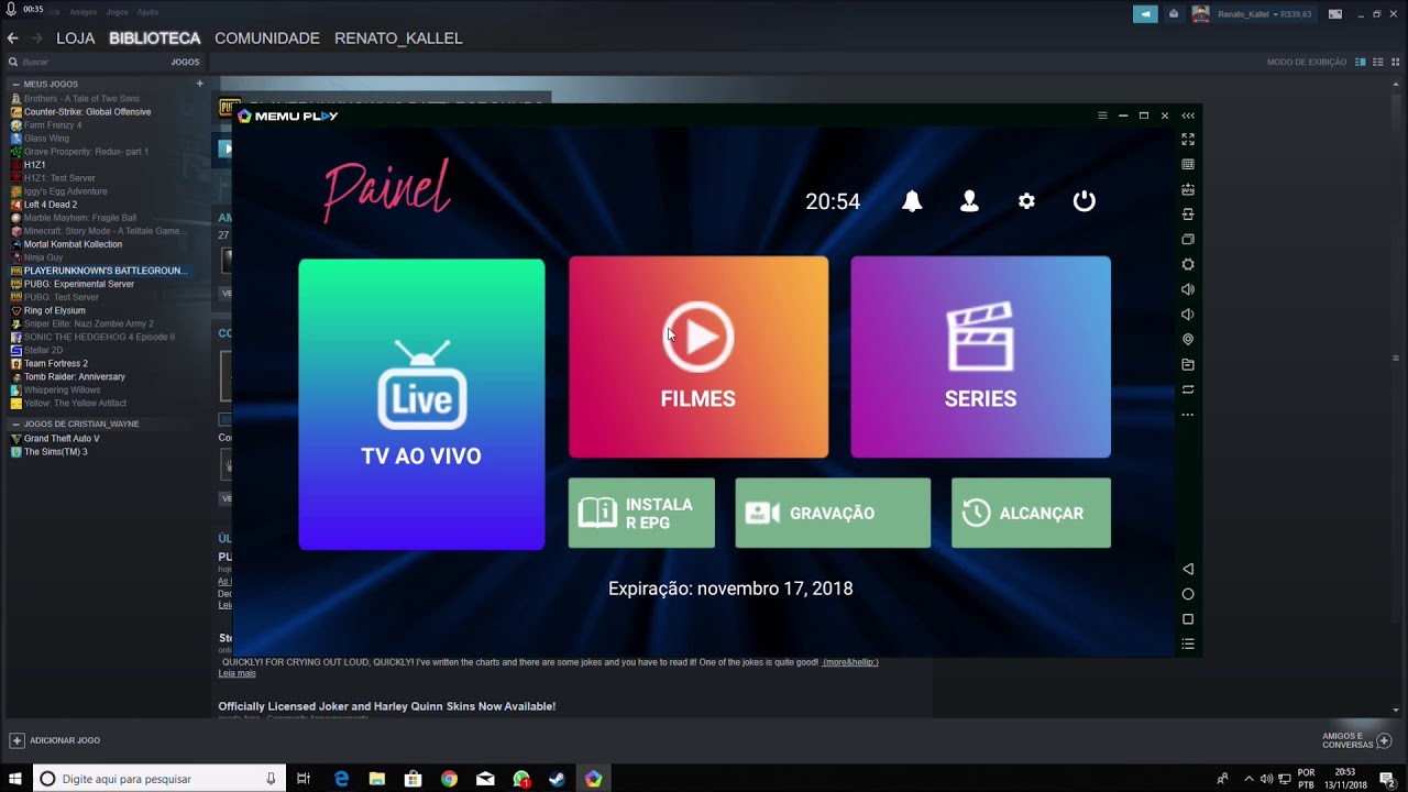 ATUALIZAR A GRADE DE CANAIS NO APLICATIVO E PROGRAMA&Ccedil;&Atilde;O