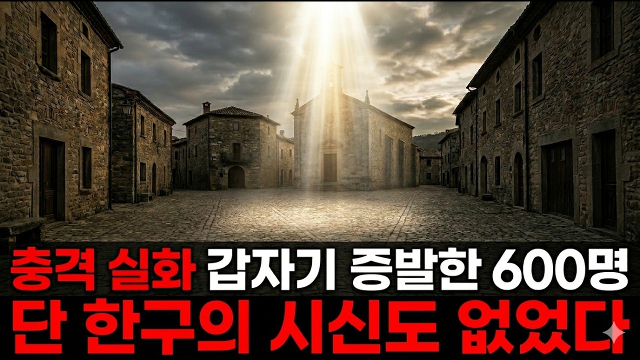 갑자기 증발한 600명 단 한구의 시신도 없었다.외계인?