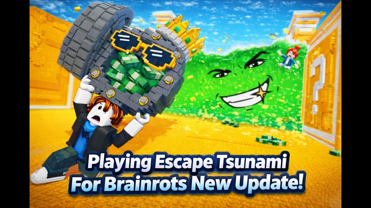 playing Escape Tsunami For Brainrots! new update
