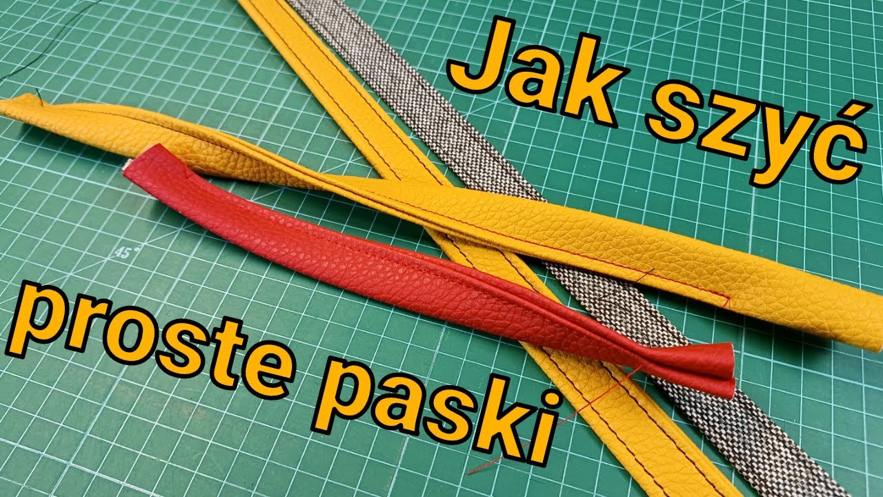 Problem ze skręcającymi się paskami - jak szyć proste paski do torebki