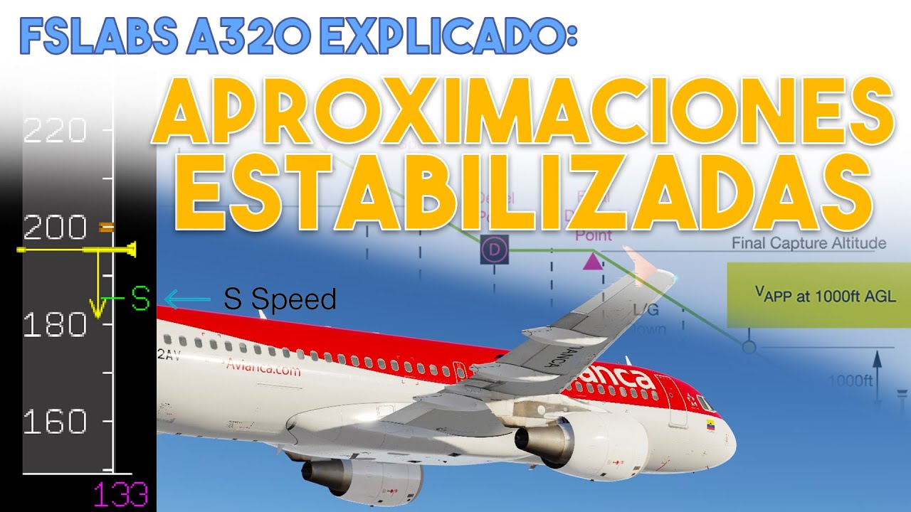 FSLabs A320 Explicado: Aproximaciones Estabilizadas / Desaceleradas - Speed Management