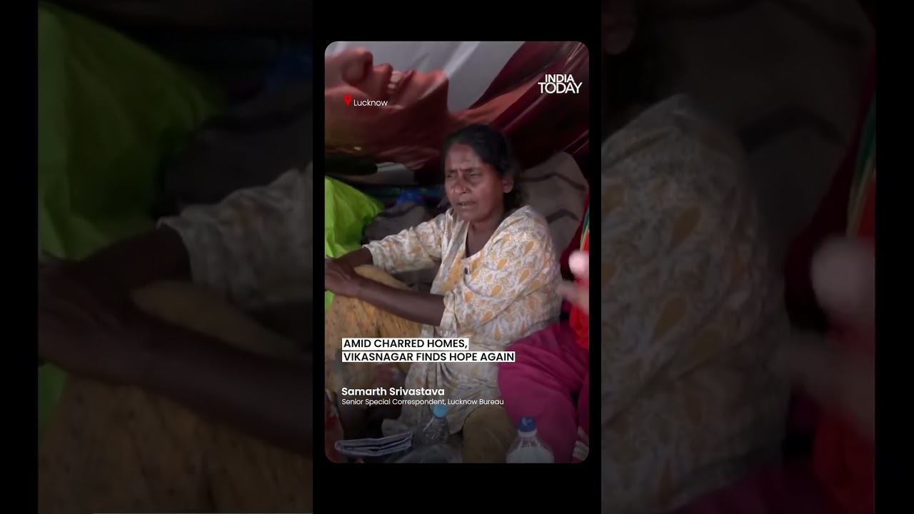 Lucknow Vikasnagar Fire: Residents Return, Rebuild Homes After Devastating Blaze #lucknow #fire