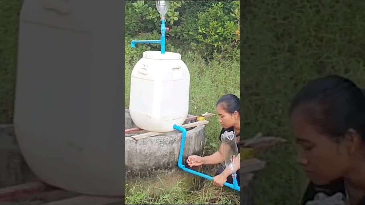 She make auto motion pump from the deep well without electricity #shorts #hydrobot
