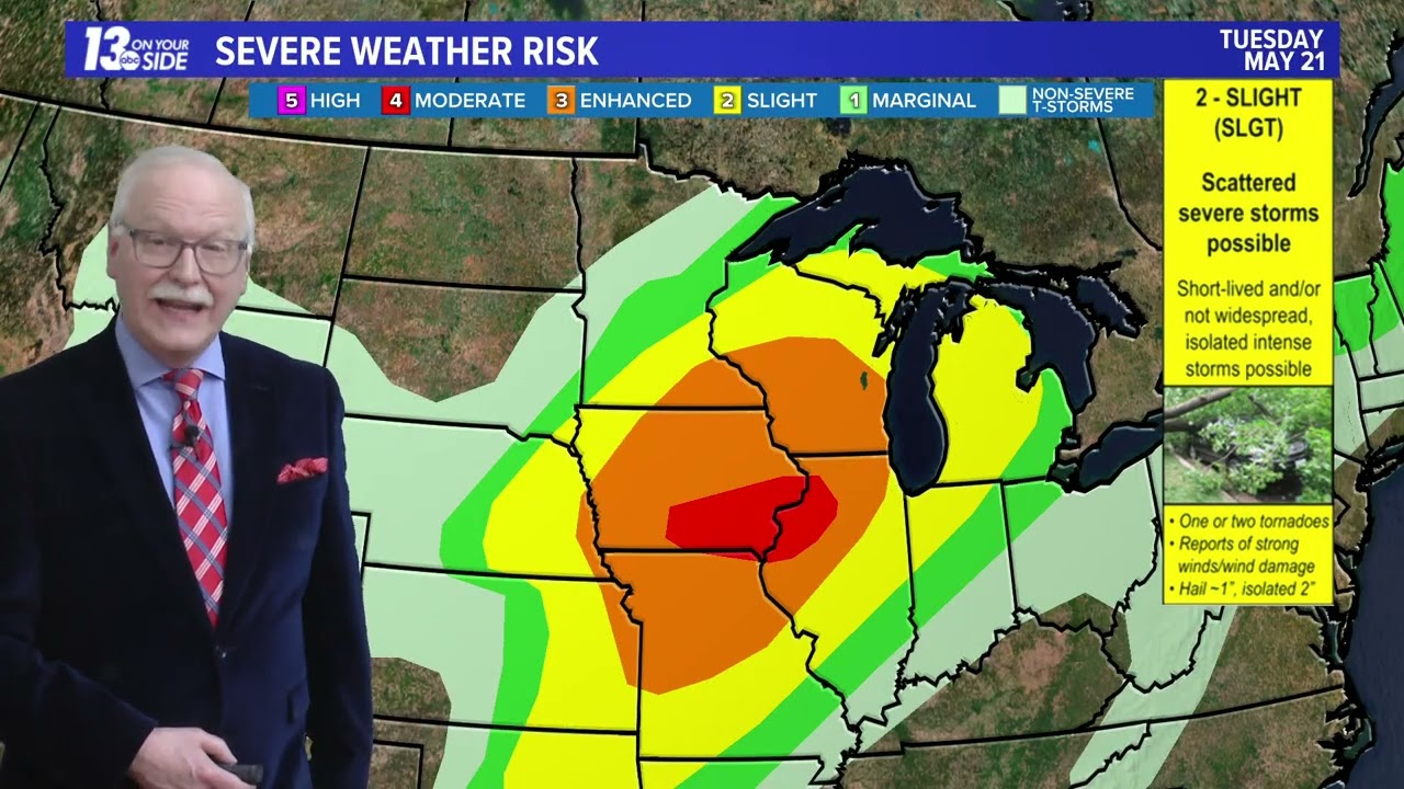 5/6 pm Weather Forecast - Grand Rapids, MI - Monday, May 20, 2024