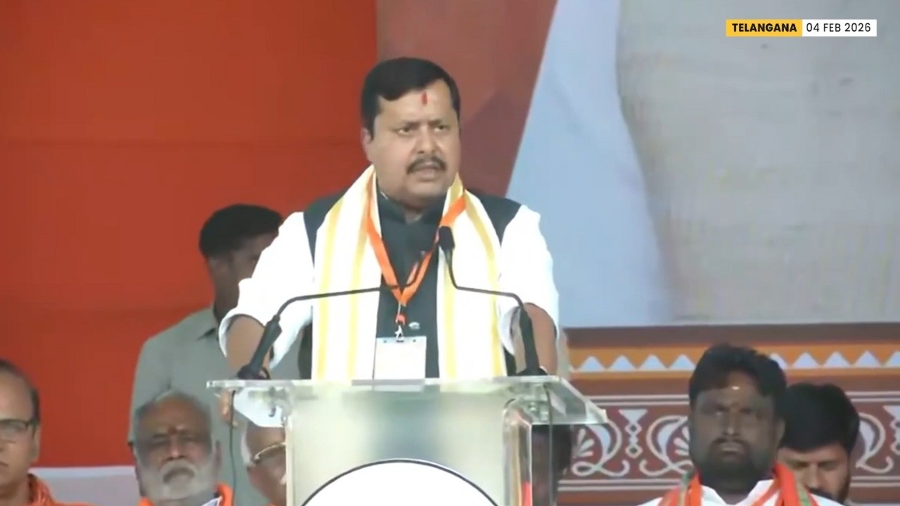 Shri Nitin Nabin Slams Telangana CM Over Appeasement Politics | Defends Telugu Pride