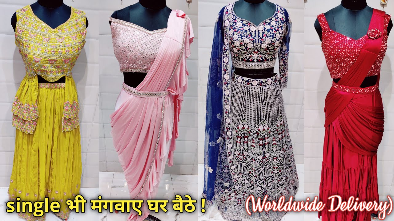 895₹💖 ये सेल नहीं तोहफ़े हैं इन रेट पर । New Unseen Crop Top Lehenga & Readymade Saree, 1MinuteSaree