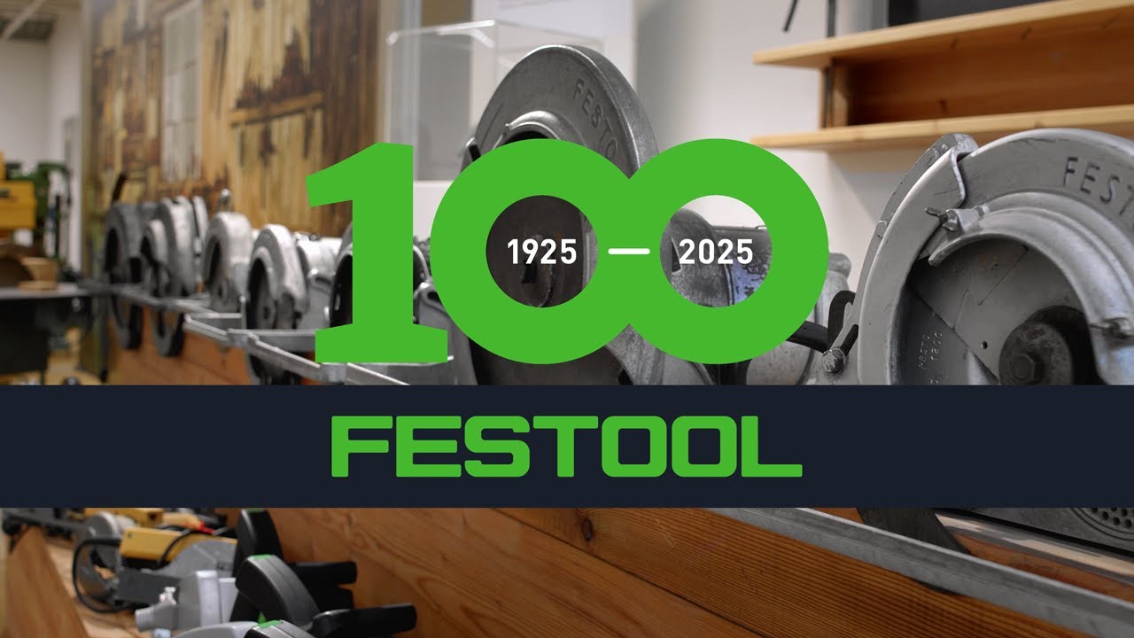 100 let společnosti Festool. Děkujeme vám.