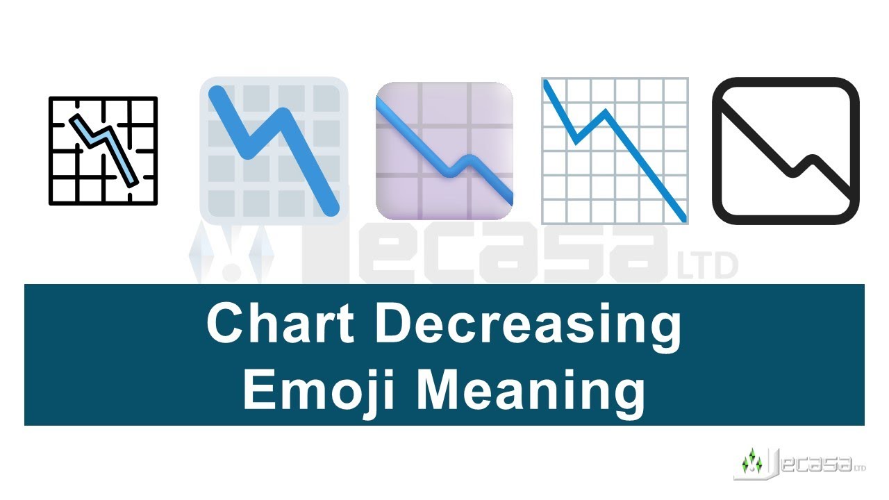 Chart Decreasing Emoji 📉 Meaning | Learning Emojis