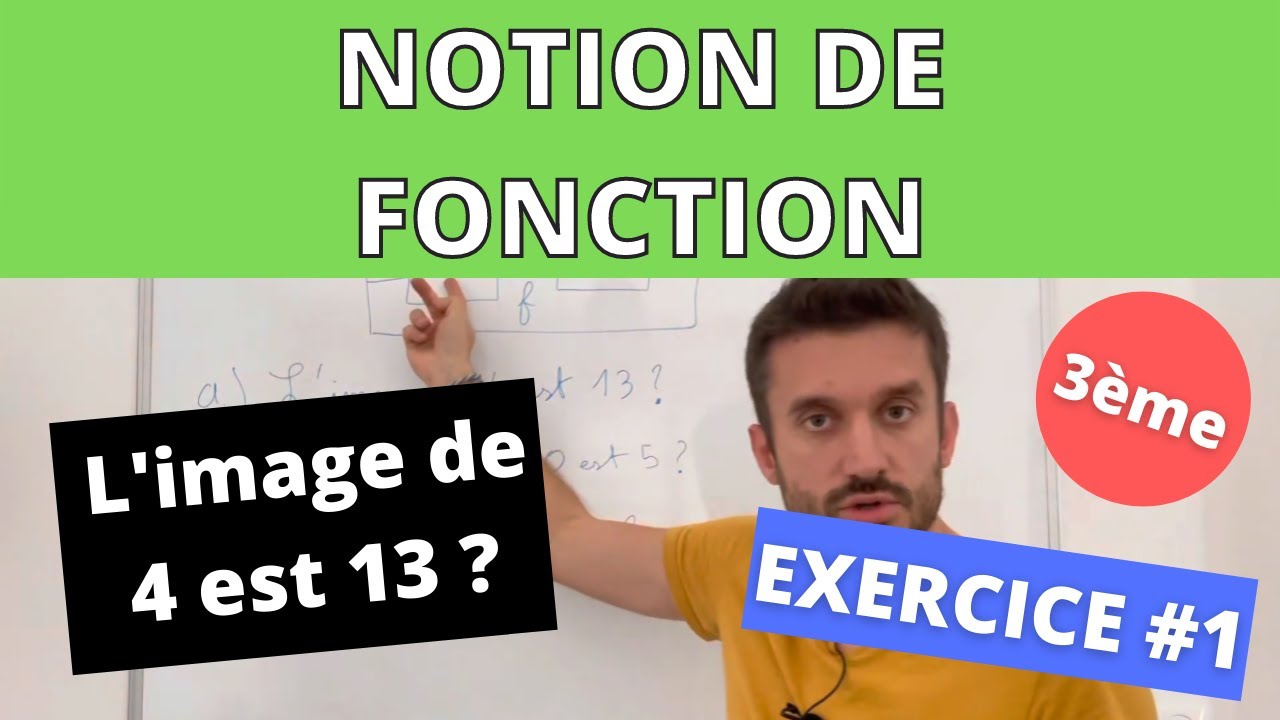 Fonction et programme de calcul : Calculer l'image d'un nombre 3ème