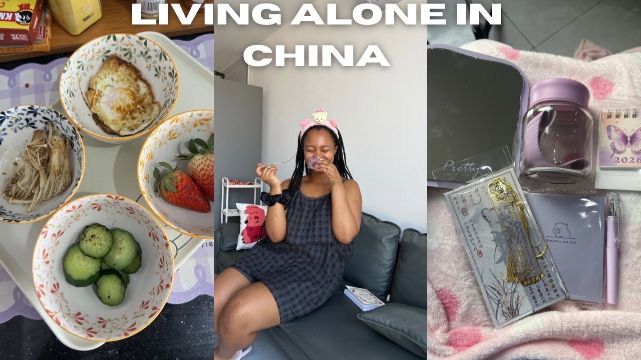 Spend a day with me | New stove, present haul, makeup try on | living alone in China 🇨🇳 