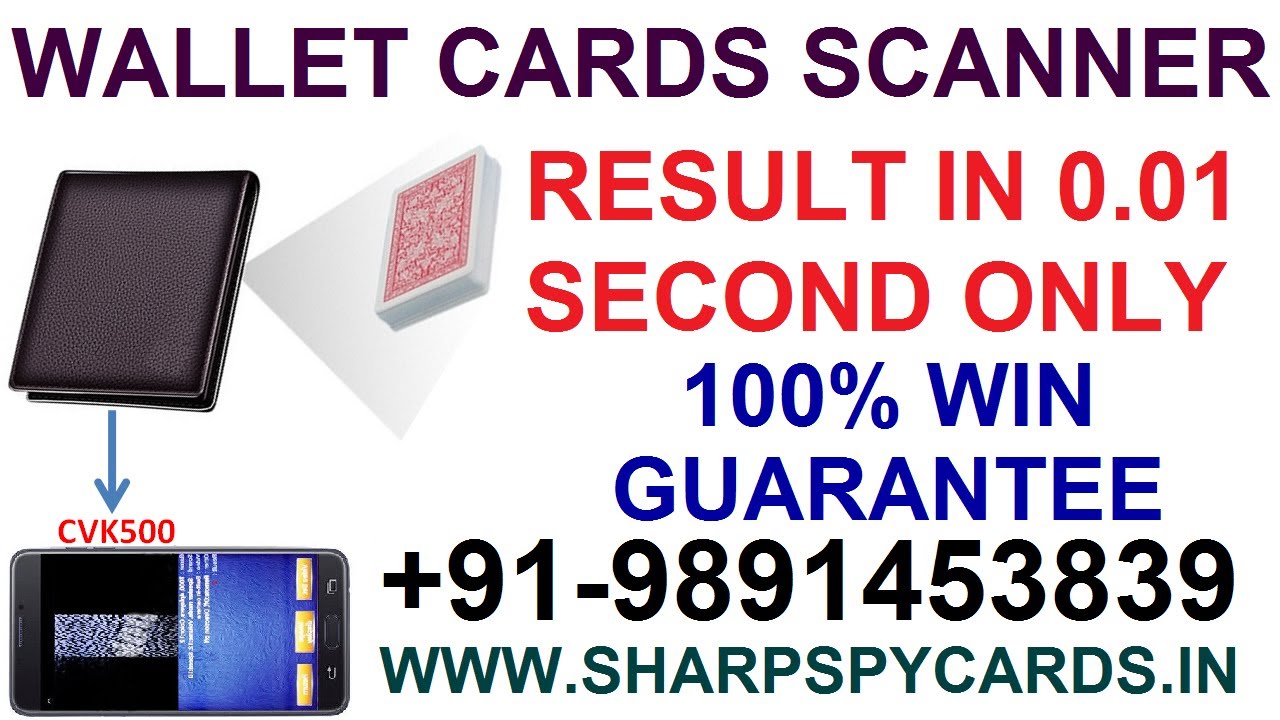 CVK500 with New Wallet Cards Scanner Device for All Playing Cards Games | 9891453839
