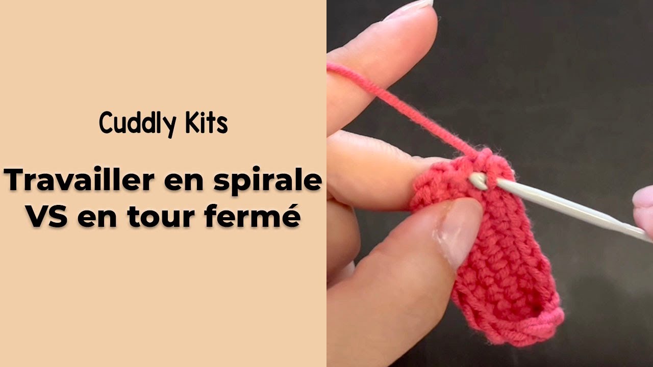 Travailler en spirale ou en tour ferm&eacute; au crochet ?