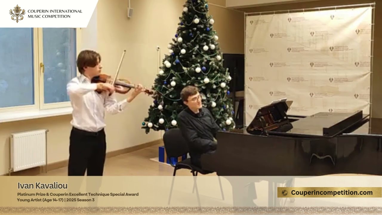 Ivan Kavaliou &ndash; Platinum Prize Winner | Couperin International Music Competition