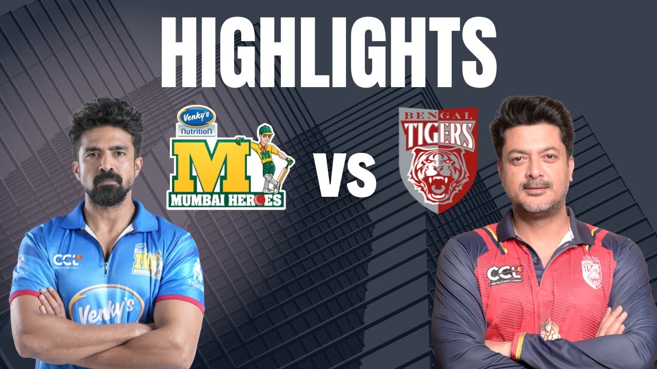 CCL 2025 Match 10 Highlights - Mumbai Heroes vs Bengal Tigers | Cricket Highlights | #CCL2025