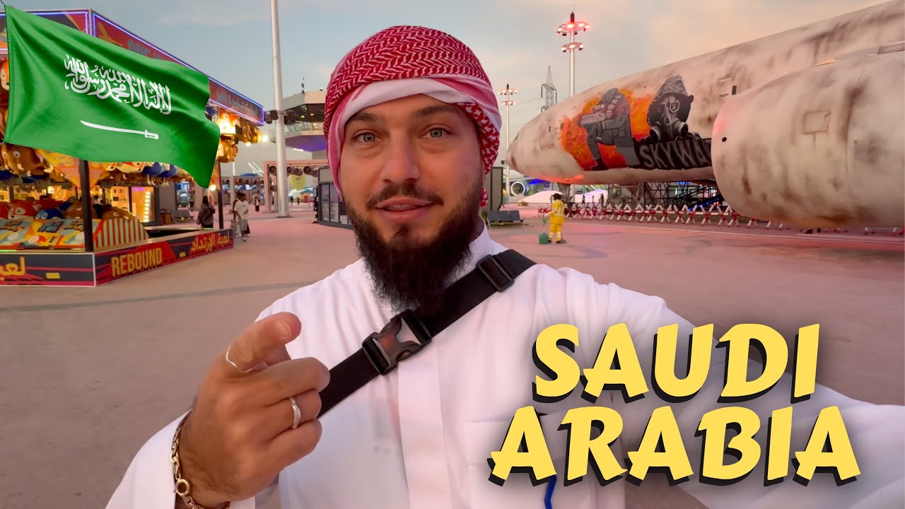 This Is How Saudis Have Fun - Dinner Under Real Airplane, BLVD Runway, Riyadh, Saudi Arabia 🇸🇦