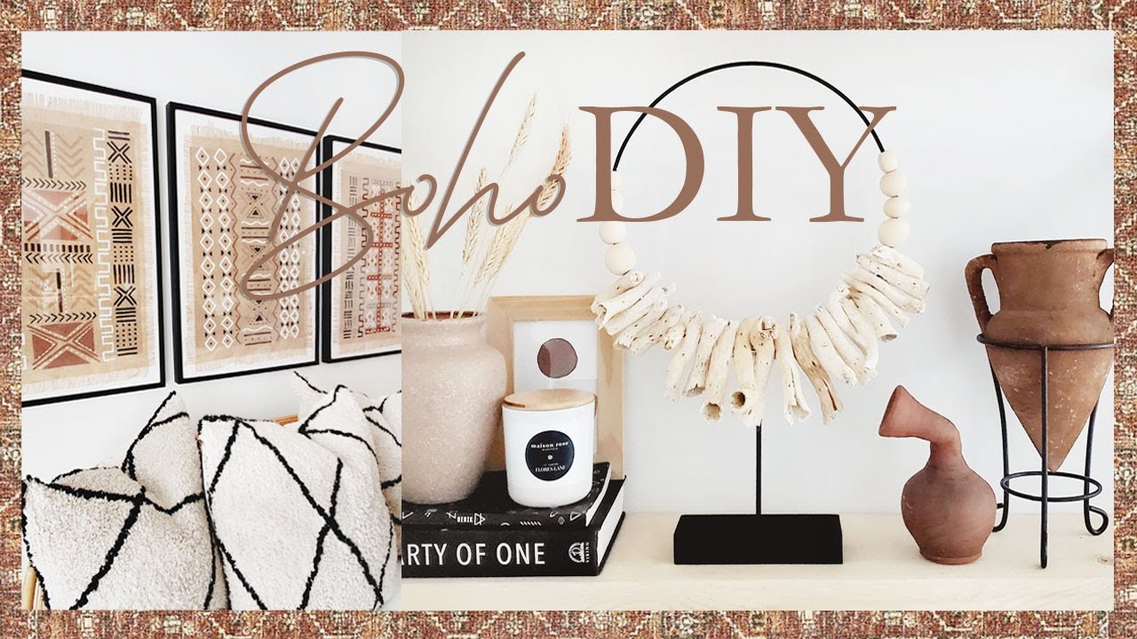 2 BOHO DIY | MUDCLOTH WALL ART | STATUE | LILYSILK MINI HAUL