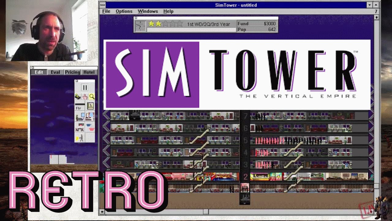 SimTower Zowarock Retro [German Deutsch let&acute;s play]