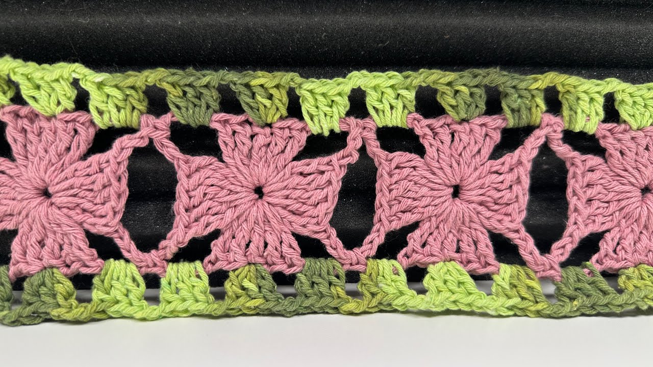 Base para tapetes de crochê Flor aula passo a passo