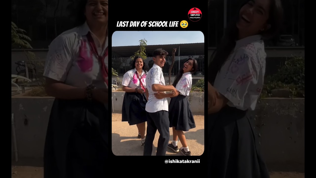Just a Last Day of School | Days before Board Exam #shorts #schoollife #college #class12 #class10