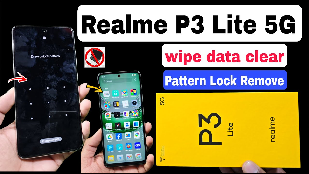 How To Unlock Pattern Realme P3 Lite 5g ? Realme P3 lite (rmx3943) Password Kaise Tode