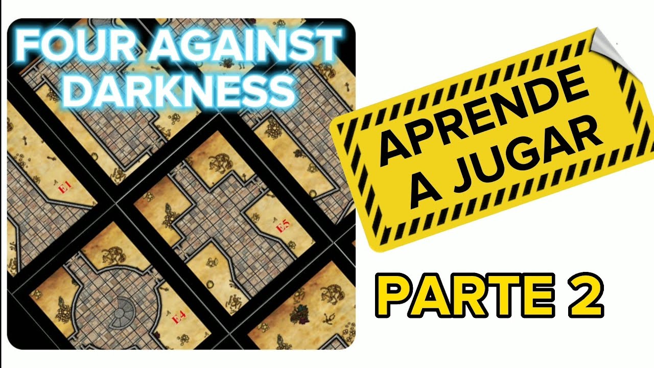 FOUR AGAINST DARKNESS - EP3: PARTIDA CON CARTAS DE HABITACIÓN⚔💀⚔ | PRINT AND PLAY