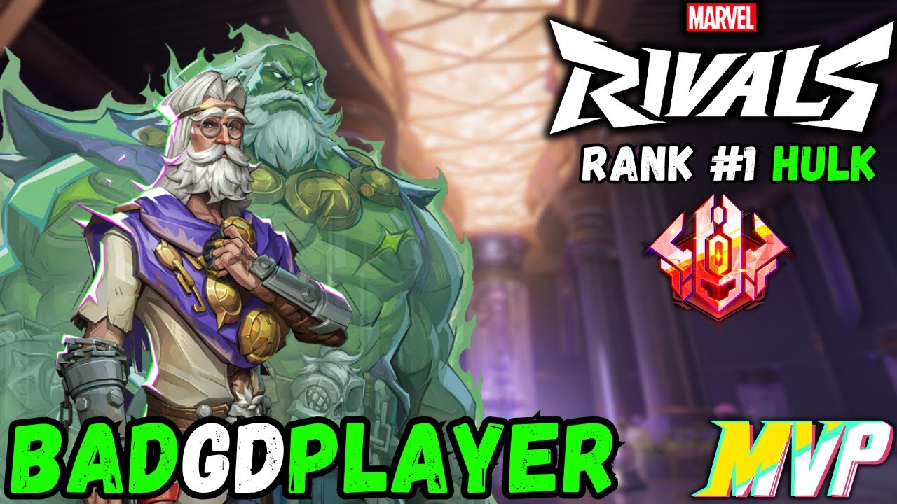 RANK 1 HULK! - BADGDPLAYER INSANE HULK MVP Gameplay | Marvel Rivals Daily