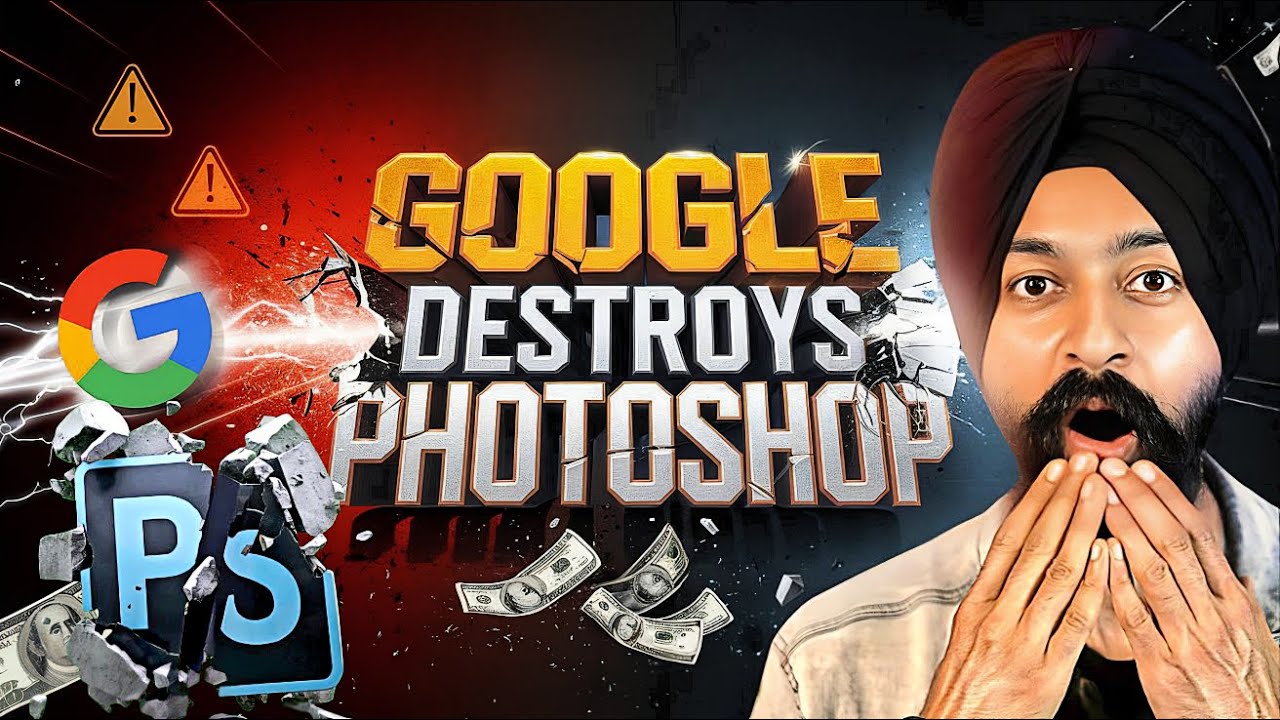 Forget Photoshop 🤯 Google&rsquo;s New AI Can Do Everything in SECONDS ⚡Google AI Studio in Hindi #GoogleAI