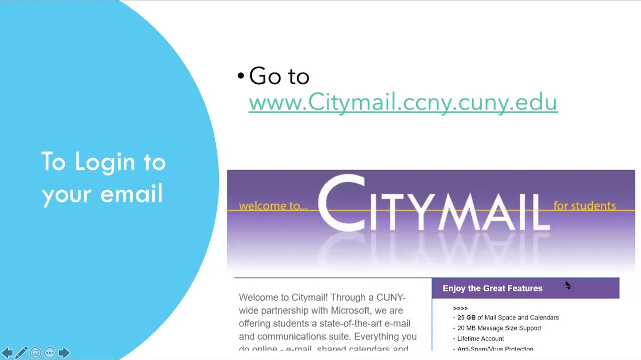 CUNY Citymail - How to use your email