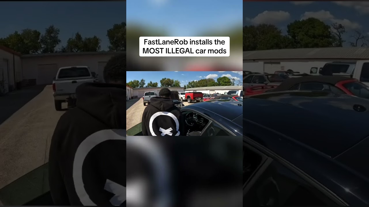 FastLaneRob installs the MOST ILLEGAL car mods #automods #boostedmustang #carbuilds #carcommunity