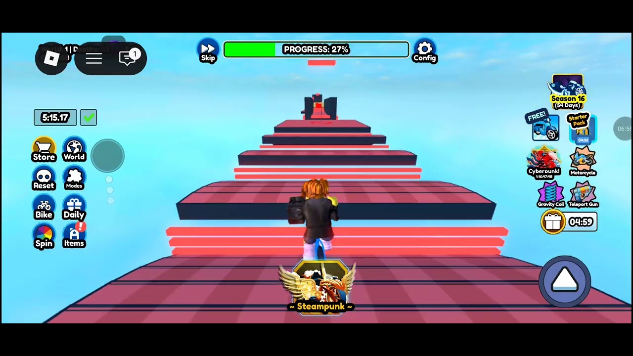 Jogando roblox