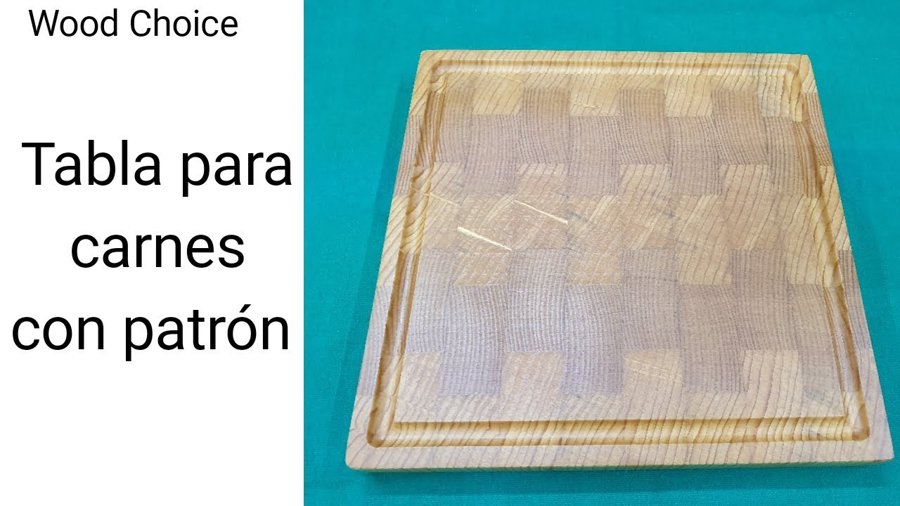 Como Hacer Tabla para carnes con patrón (End Grain)