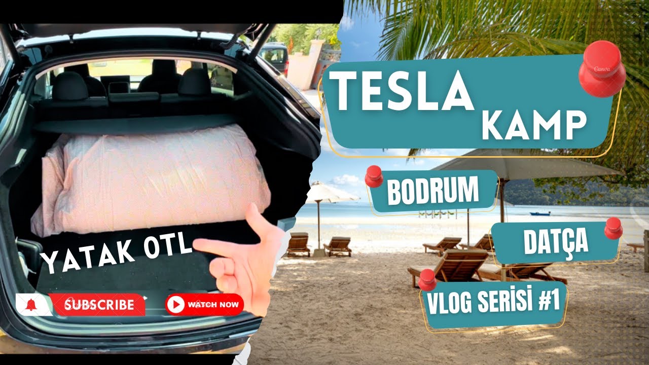 Tesla A'dan Z'ye Kamp Modu 1.Gün - 530 bg Karavan ile İlk Tur - Model Y ile #tatil  #karavan #kamp