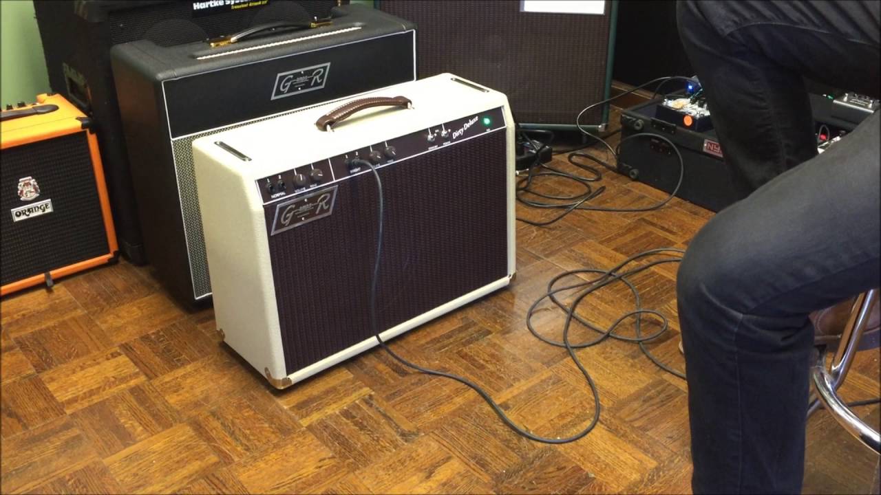 GR amplifiers Dirty Deluxe, 6V6 20 watt guitar amp with a Tele
