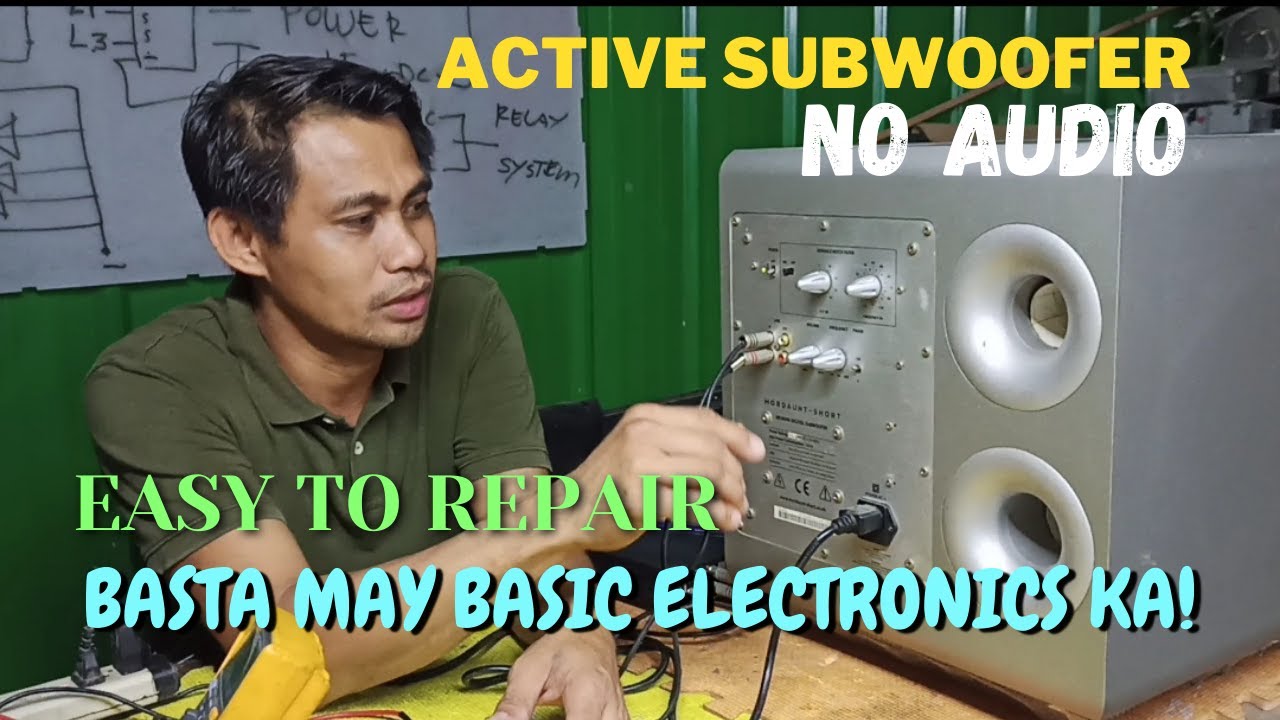 HOW TO REPAIR NO AUDIO ACTIVE SUBWOOFER