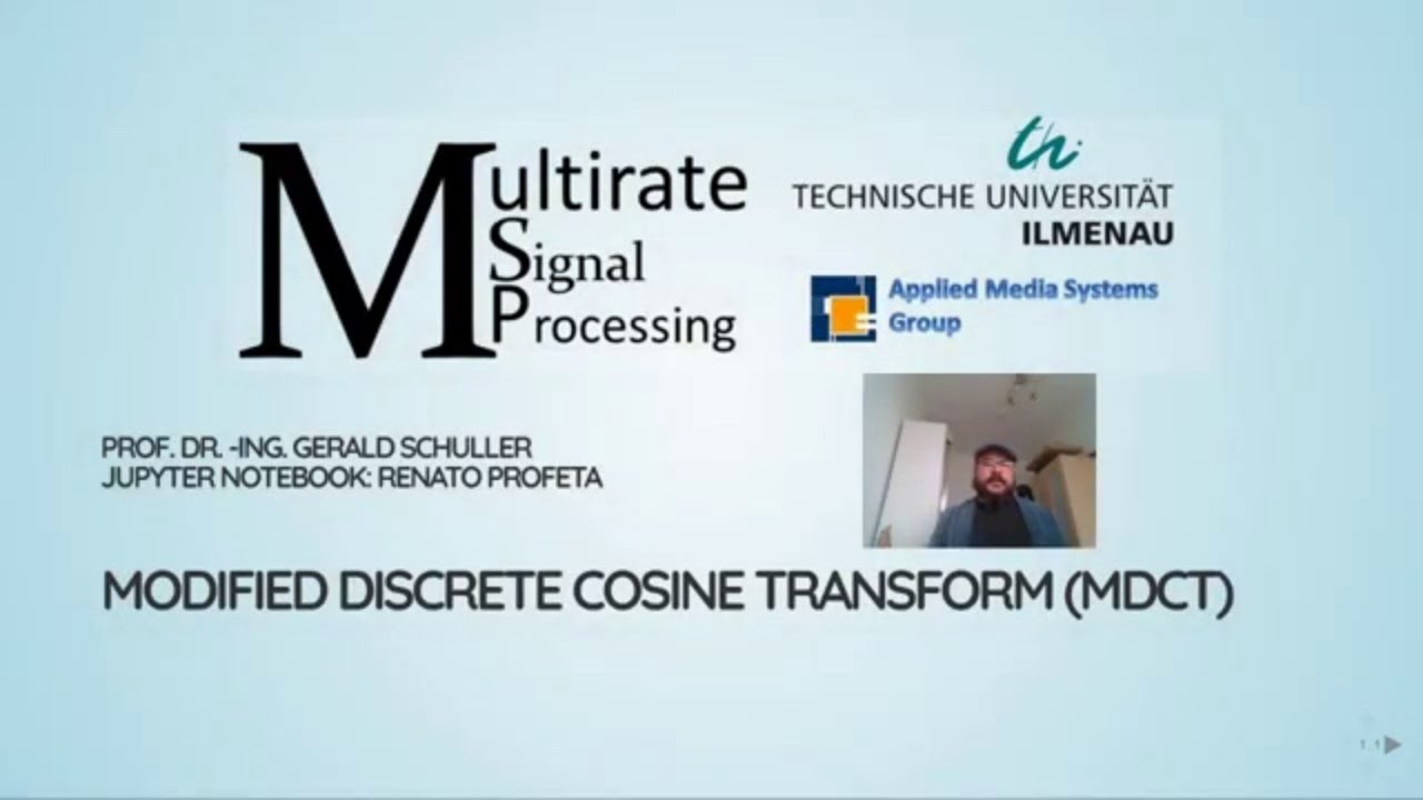 Multirate Signal Processing with Python: 13 Modified Discrete Cosine Transform (MDCT)