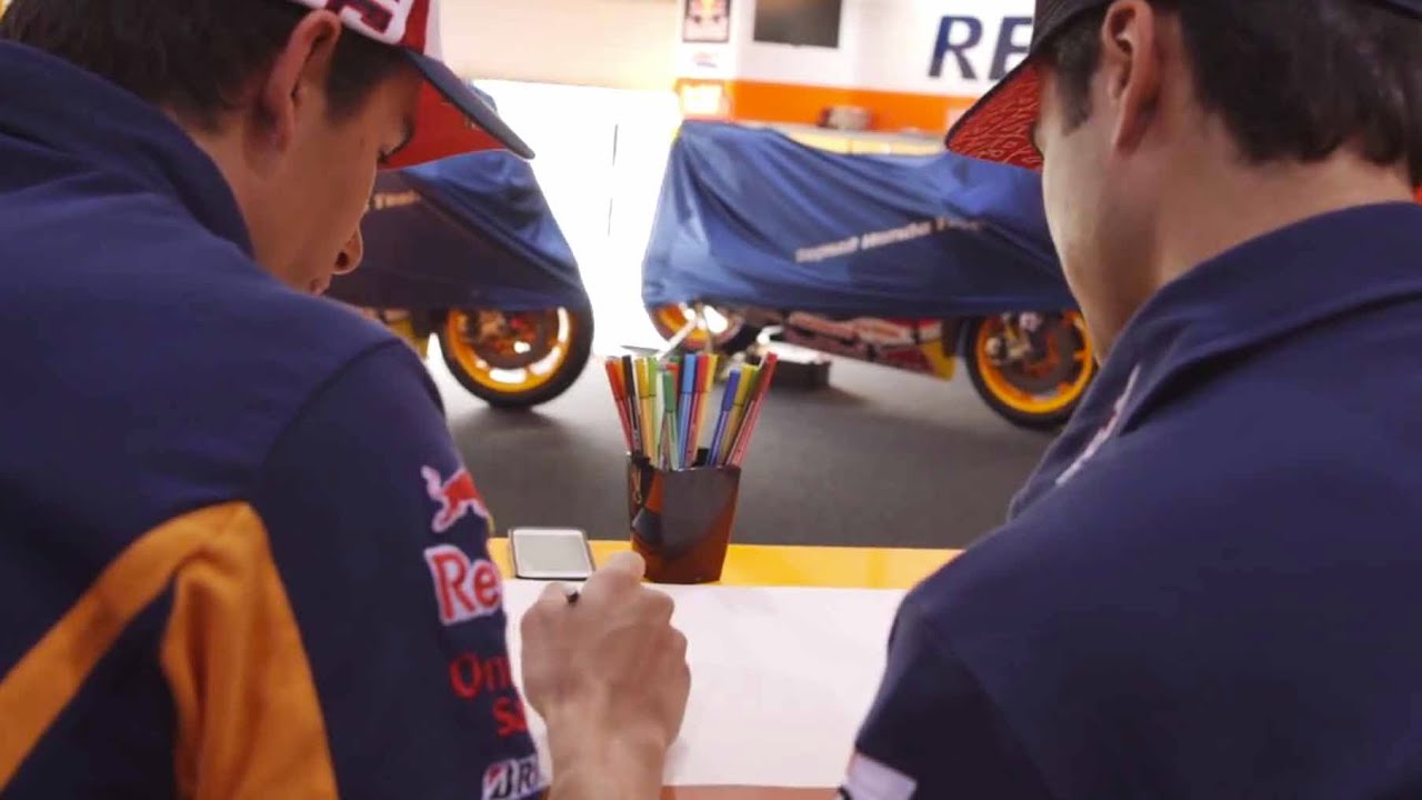 Can Dani Pedrosa and Marc Marquez draw their own bikes?