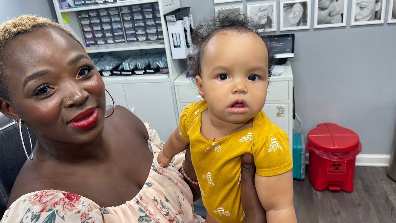 Emotional Baby Ear Piercing + Mom Encouragement 💖