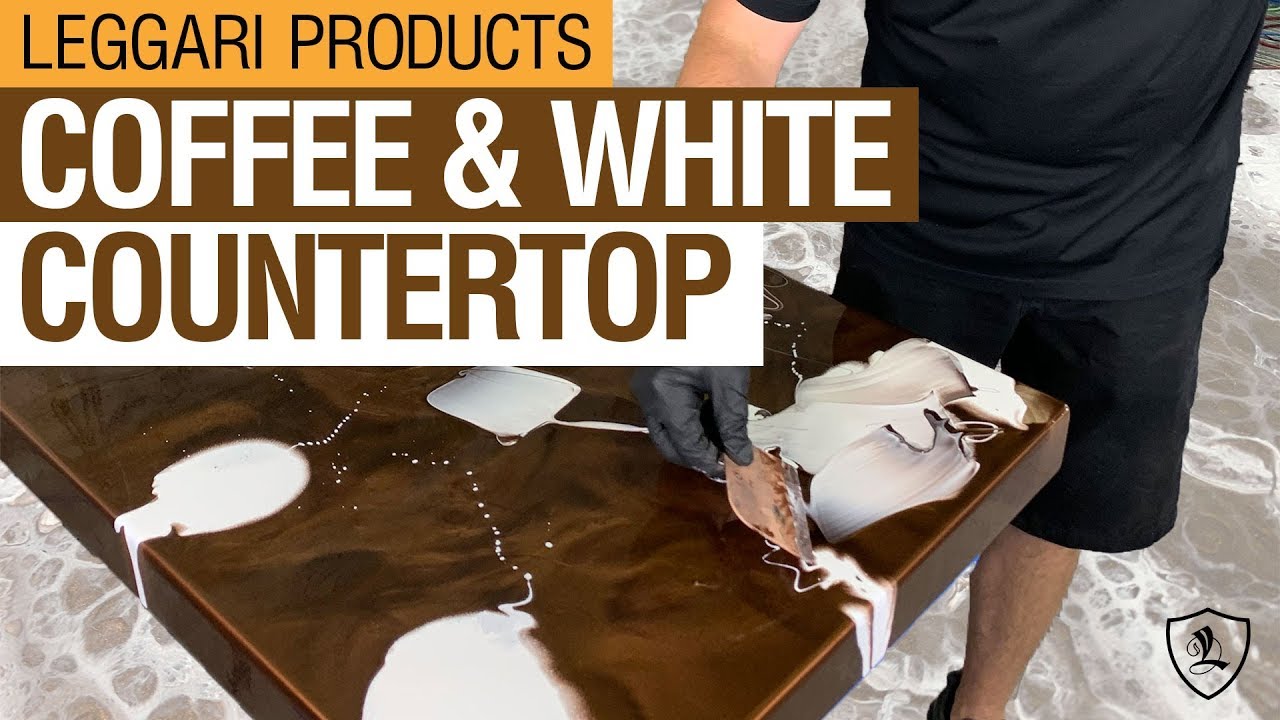 Coffee & White Epoxy Countertop | Kit 6