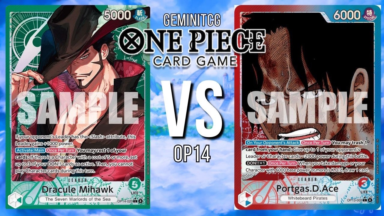 [OP14-EB04] G Mihawk vs UR Ace @DahBenjiTCG at TCGCardkingz