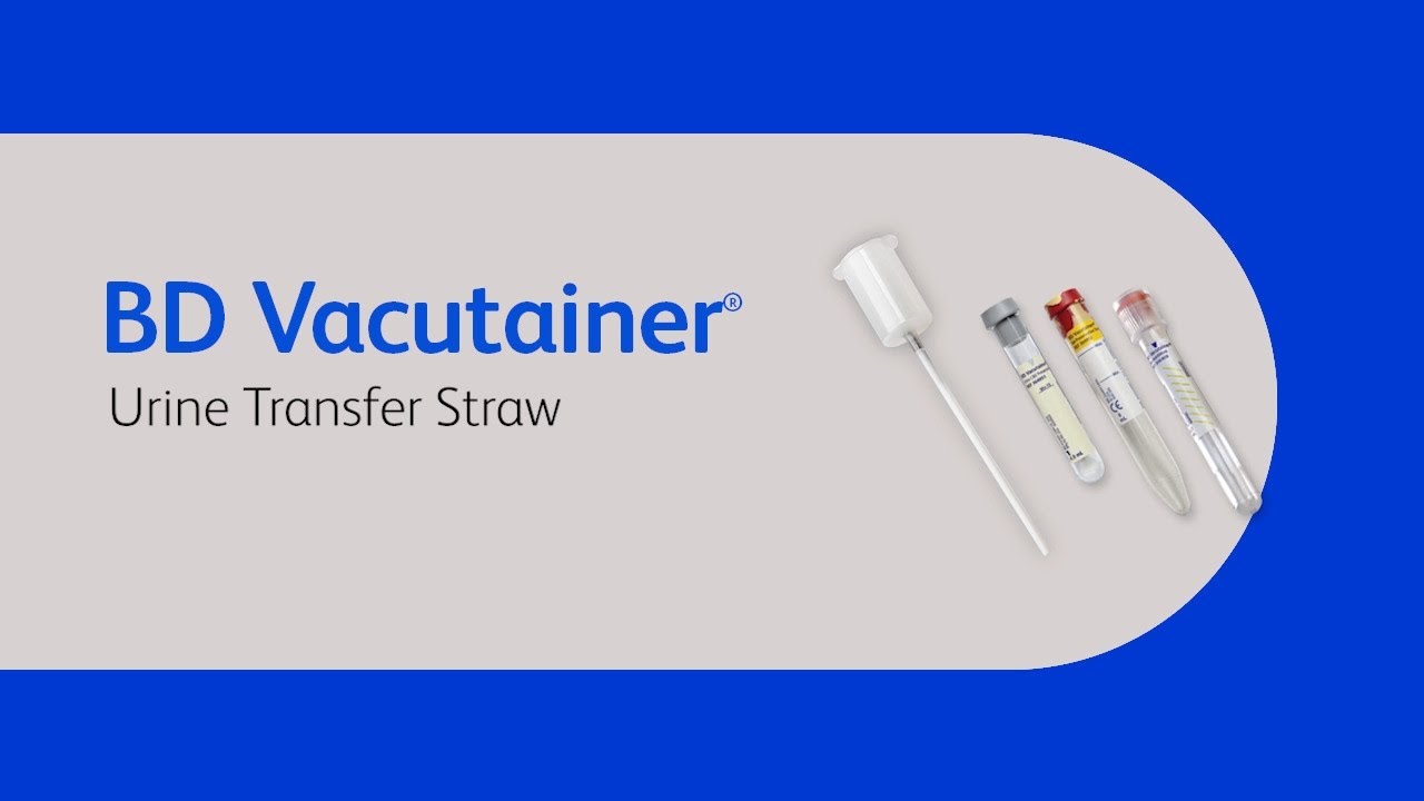 BD Vacutainer&reg; Urine Transfer Straw Instructions