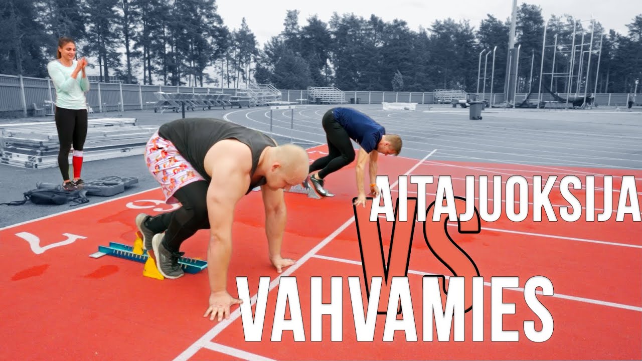 150 kiloinen kokeilee aitajuoksua | ft. Elmo Lakka | Vahvamies vs Aitajuoksu