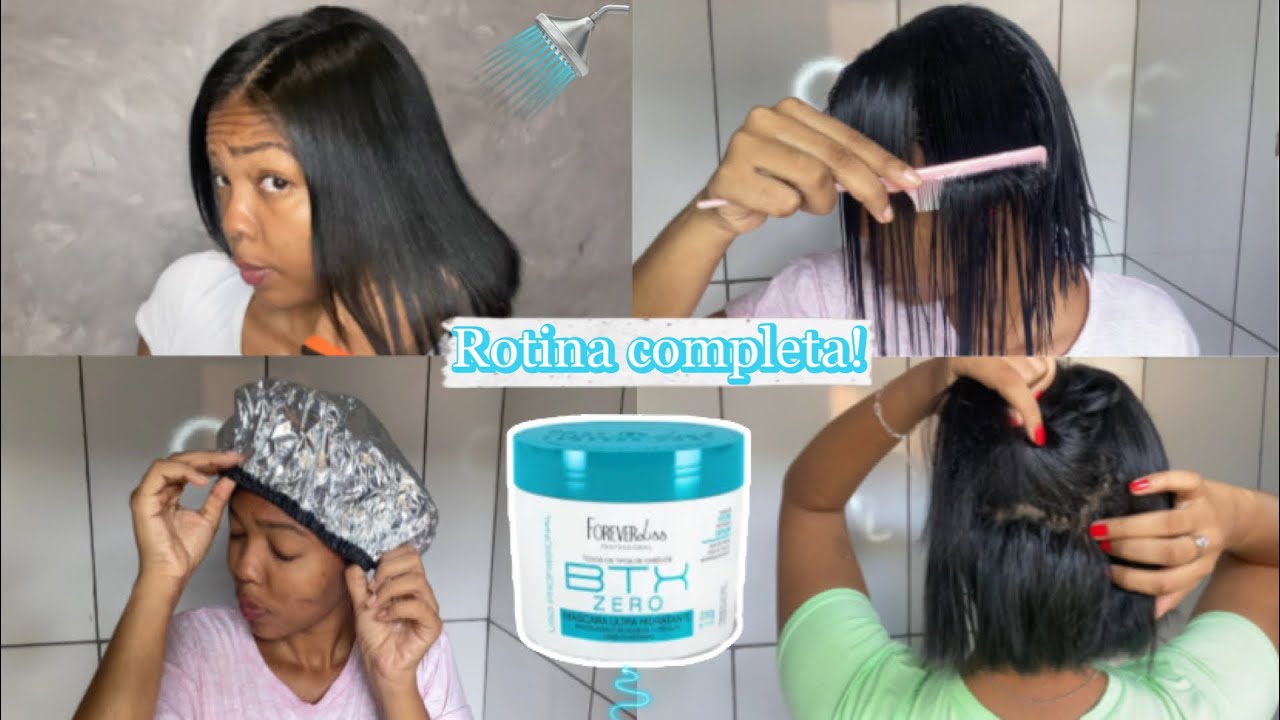 Primeira lavagem pós botox Forever liss | BTX ZERO(azul 💙) DEIXEI SECAR AO NATURAL