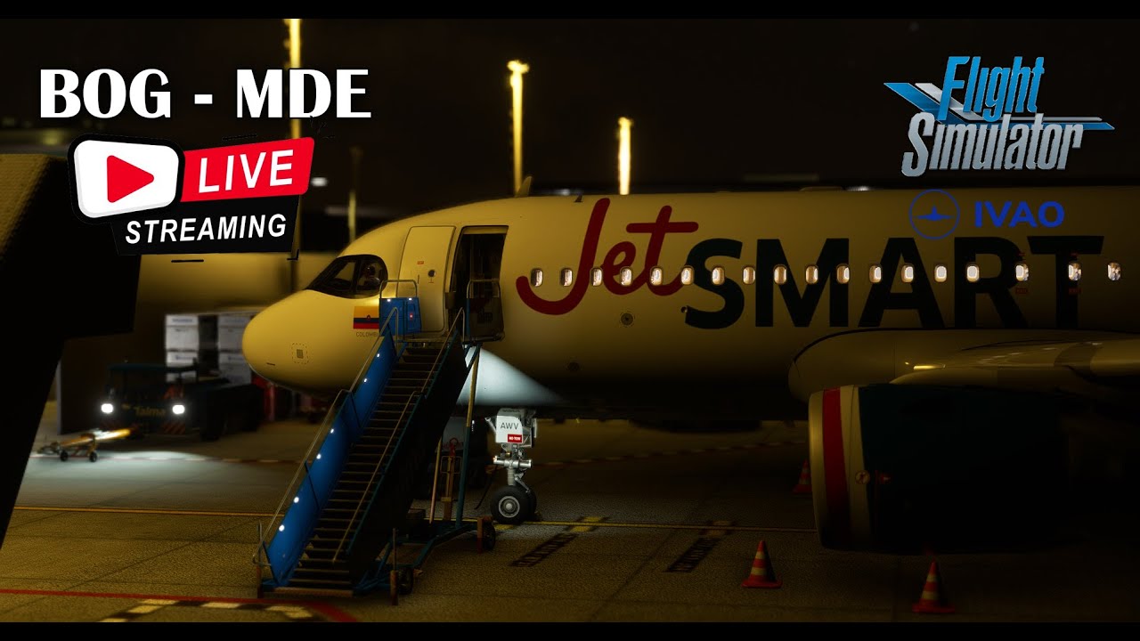 🔴 LIVE | Bogotá to Medellín | SKBO to SKRG | JEC5122 | IVAO | MSFS2020 🔴