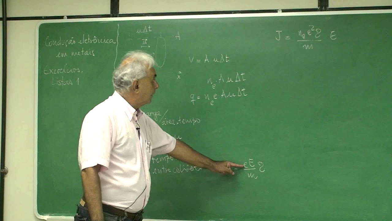 Aula 3.7 - Condução eletrônica em metais: a lei de Ohm