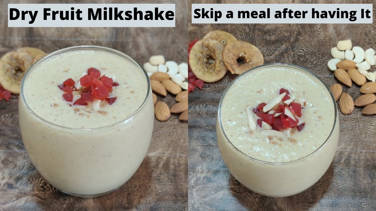Dry Fruit Milkshake | Dry Fruits Milkshake Recipe in Hindi |Tasty & Healthy Dry Fruits Milkshake