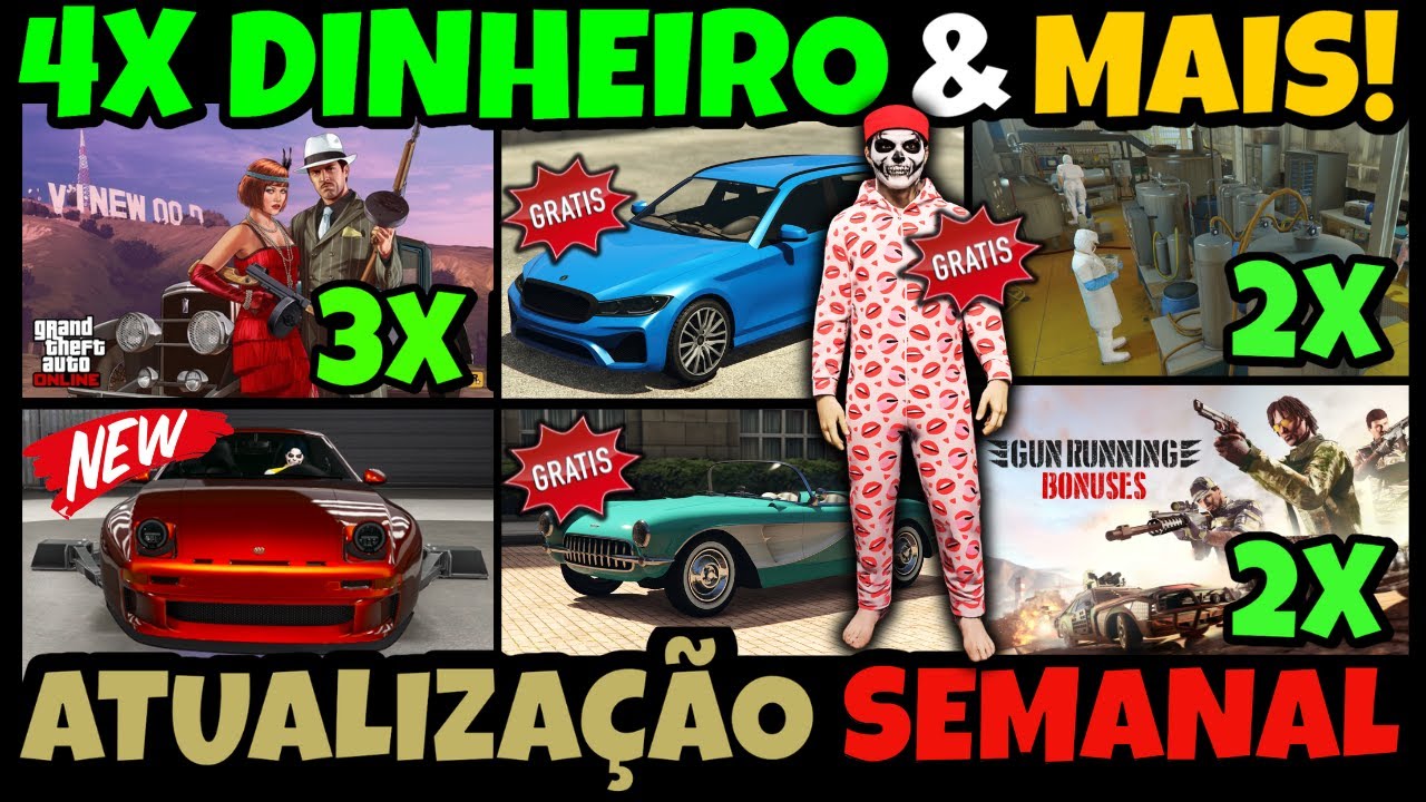 🔥 Atualização Semanal do GTA Online: 4X Dinheiro, Novo Carro Astrale, Novos Carros Grátis! LIVE 05/2